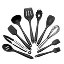 Conjunto de utensílios de cozinha de silicone antiaderente
